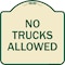 Signmission Parking Lot No Trucks Allowed Heavy-Gauge Aluminum Architectural Sign, 18" x 18", TG-1818-23419 A-DES-TG-1818-23419 - alternate 1